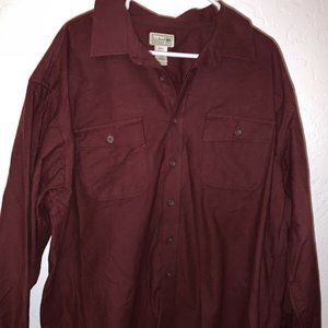LL BEAN Men’s Chamois Flannel
